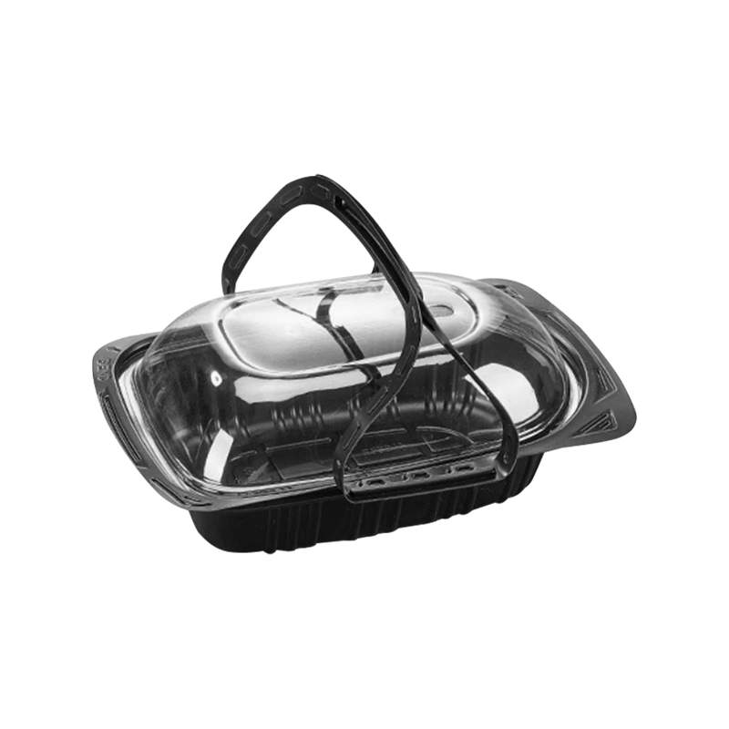 ภาชนะใส่ไก่ย่างพลาสติกแบบใช้แล้วทิ้ง